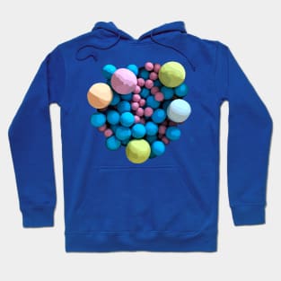 Colorful multiverses on blue Hoodie